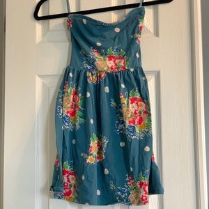 Kimchi Blue peek-a-boo back strapless dress.